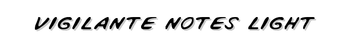 Vigilante Notes Light font